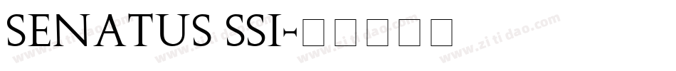Senatus SSi字体转换